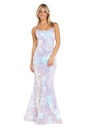 Vestido de satén con escote halter (copia)