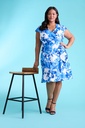 Vestido floral Ana con volantes