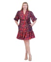 Vestido floral fit & flare