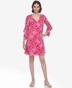 Vestido floral con mangas 3/4