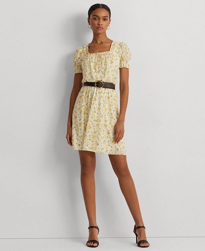 Vestido de georgette floral
