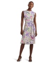 Vestido de crepé floral