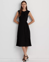 Vestido de crepé con cinturón (copia)