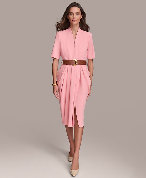 Vestido con escote mandarín