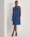 Vestido acampanado de gasa fruncida (copia)