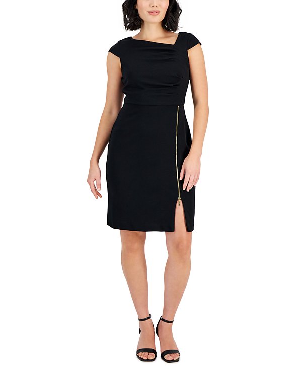 Vestido camisero de malla brillante (copia)