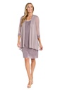 Vestido formal con chaqueta Mauve