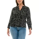 Blusa estampada de maga 3/4