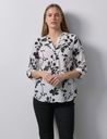 Blusa con manga larga, estampada