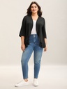 Kimono con dobladillo curvo Lotus