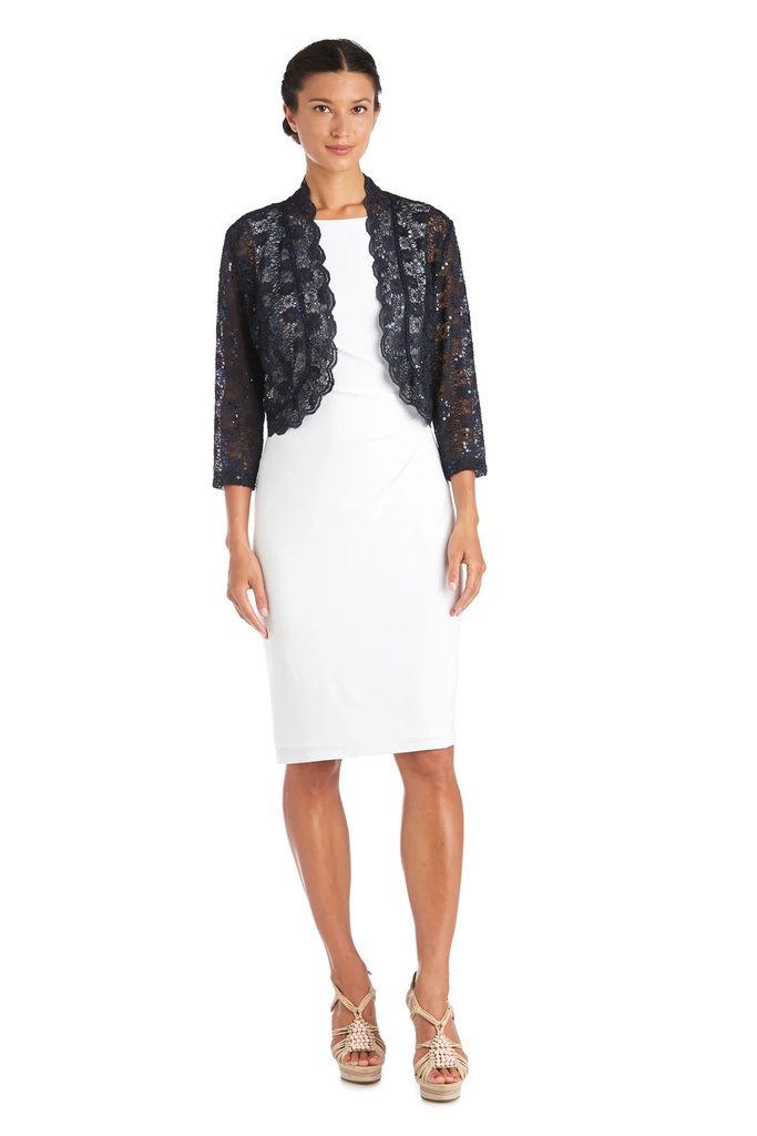 Bolero de encaje con bordes festoneados (copia)