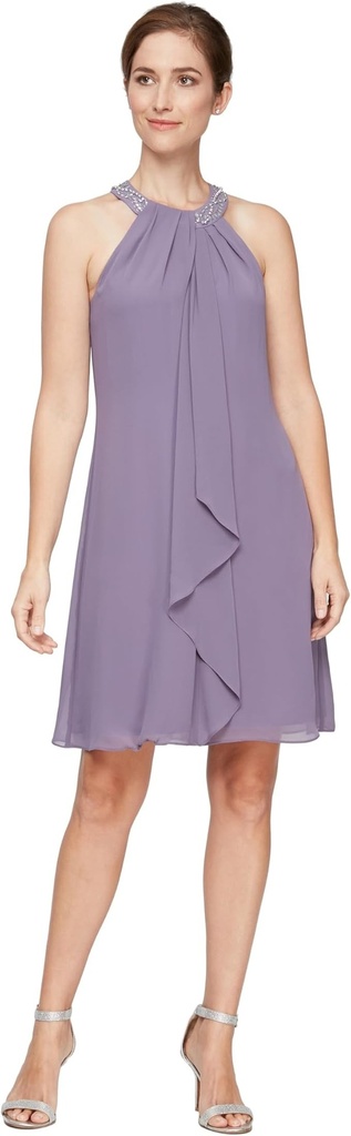 Vestido halter con pedrería (copia)