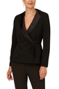 Blazer tipo esmoquin con ribete satinado