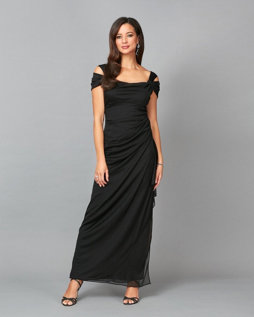 Vestido metálico con escote en V (copia)