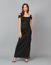 Vestido metálico con escote en V (copia)