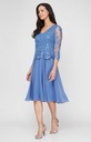 Vestido bordado con escote en V