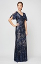 Elegante vestido floral de lentejuelas (copia)