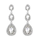 Aretes con diamantes de gota de agua (copia)