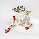 Broche de alce con diamantes