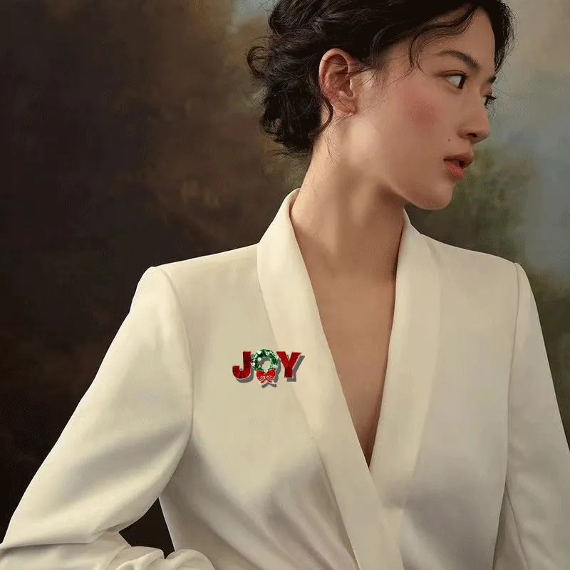 Broche navideño JOY