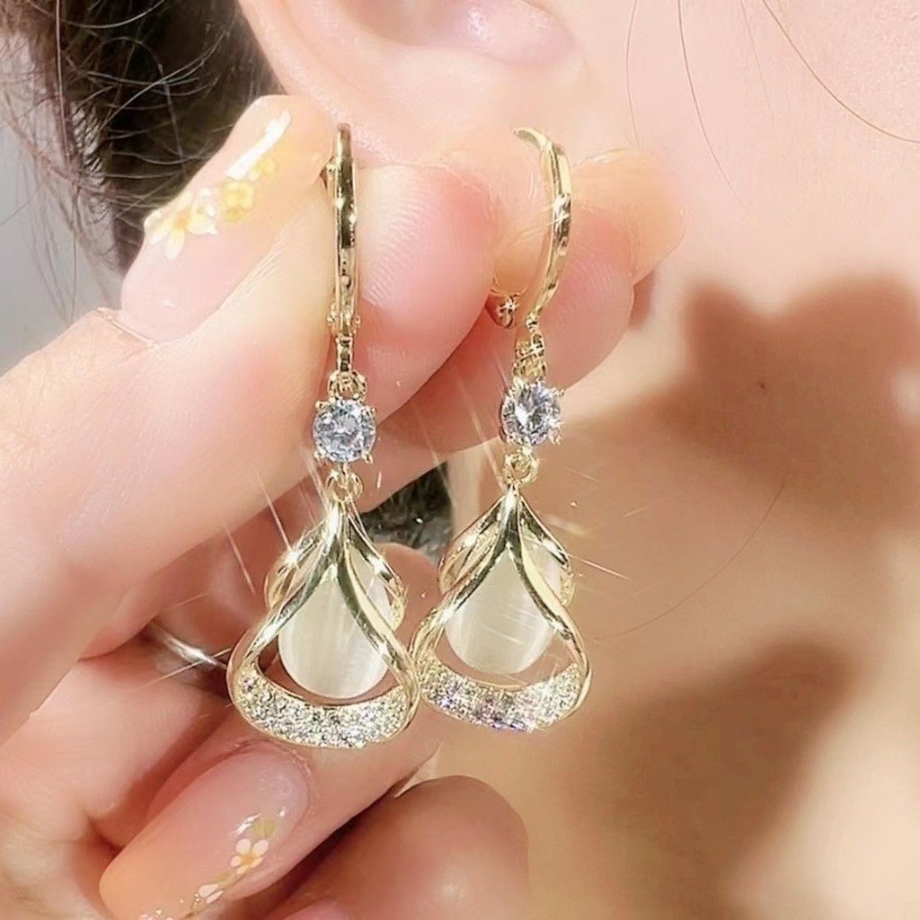 Aretes colgantes de gota de agua (copia)