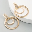 Aretes colgantes de círculos brillantes