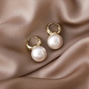 Aretes colgantes perlas