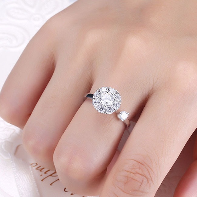Anillo ajustable de rosa de perla (copia)