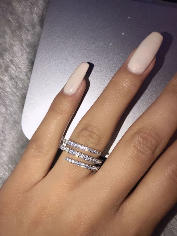 Anillo de tres filas con circonias (copia)