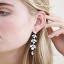 Aretes colgantes de hojas, perlas y diamantes (copia)