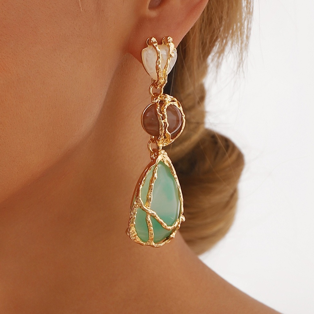 Aretes colgantes con cuentas (copia)