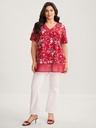 Blusa de gasa floral a capas (copia)
