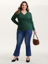 Blusa traslapada con botones