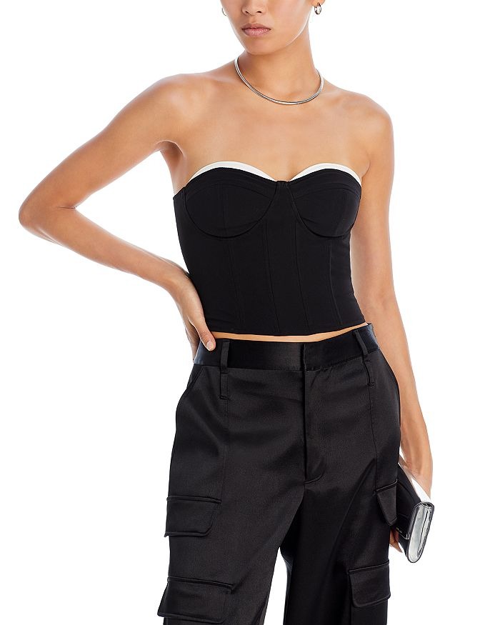 Crop top estilo corsé Bustier