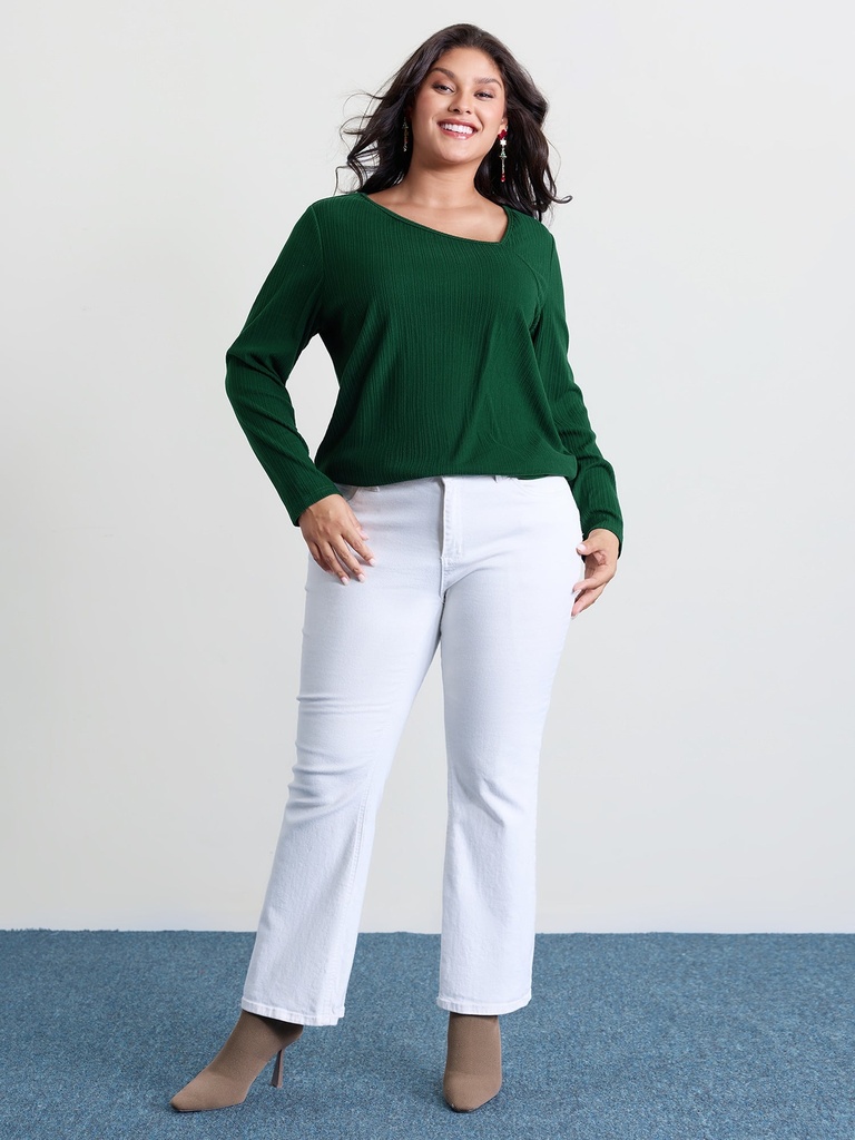 Blusa traslapada con botones (copia)