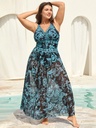 Set de calzoneta con pareo floral