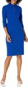 Vestido sólido de escote anudado