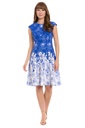 Vestido con estampado floral en cascada (copia)