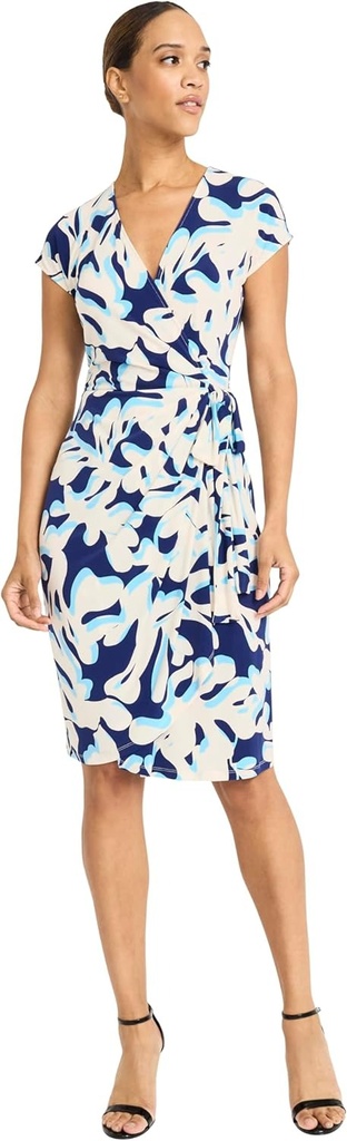 Vestido sólido de escote anudado (copia)