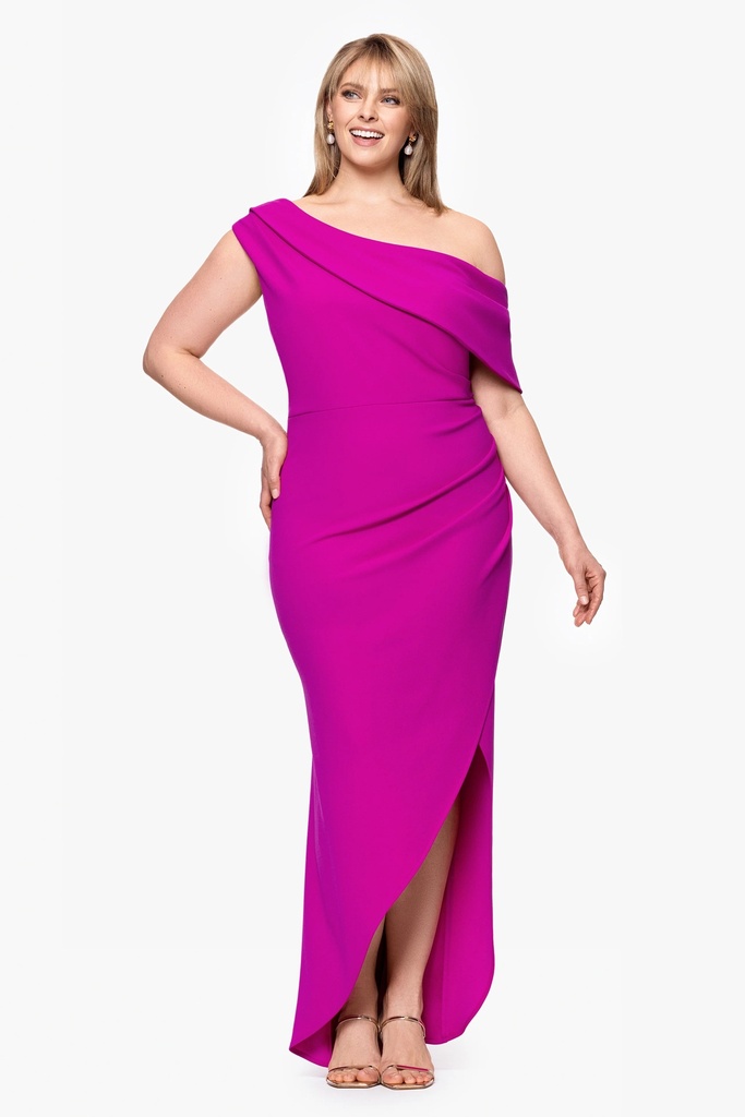 Vestido con escote asimétrico Avery