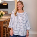 Blusa de escote bordado Henley (copia)