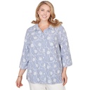 Blusa con mangas y bordado floral (copia)