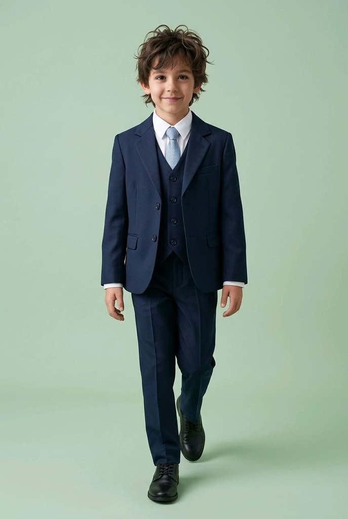 Traje de niño sólido de 5 piezas (copia)