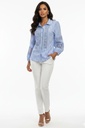 Blusa con detalles de encaje de ganchillo