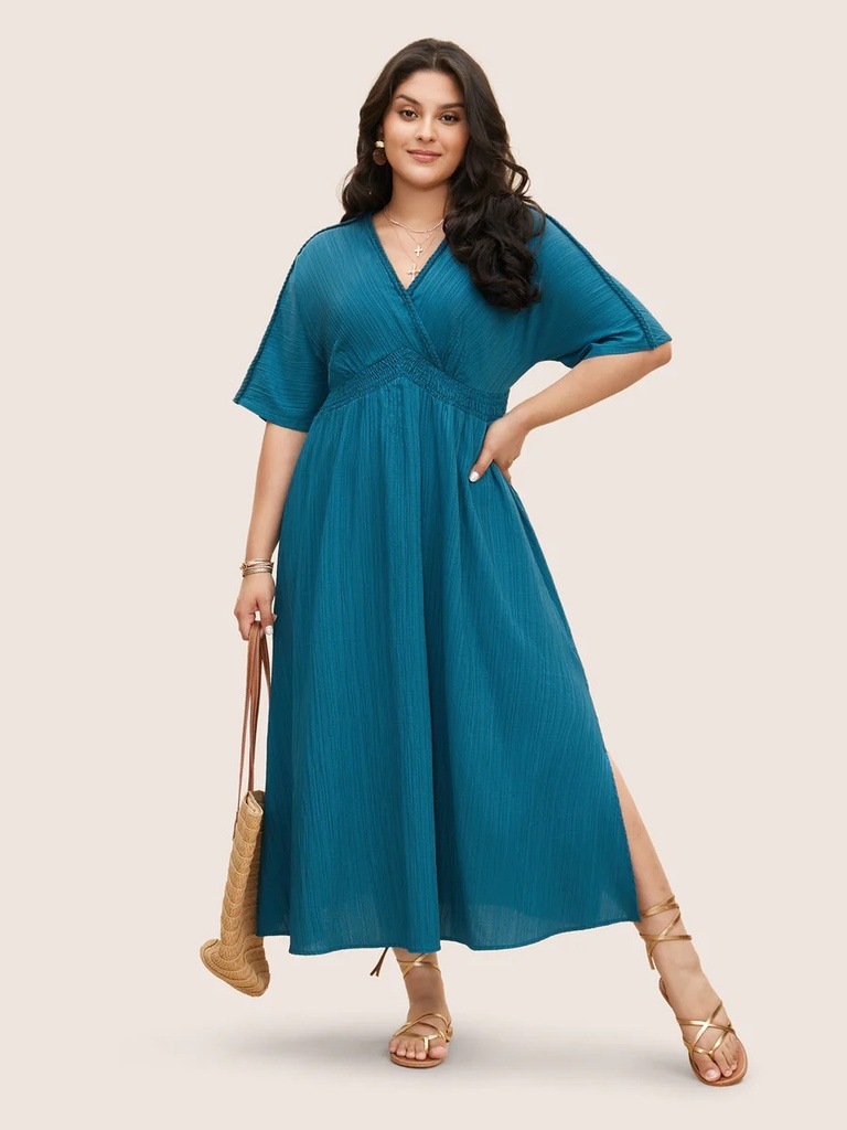 Vestido con escote en V