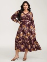 Vestido con estampado de encaje