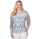 Blusa con estampado ikat