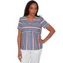 Blusa de rayas mixtas