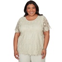 Blusa con encaje floral