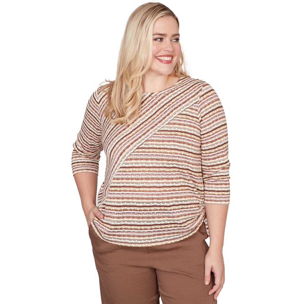 Blusa con fruncido y lazo